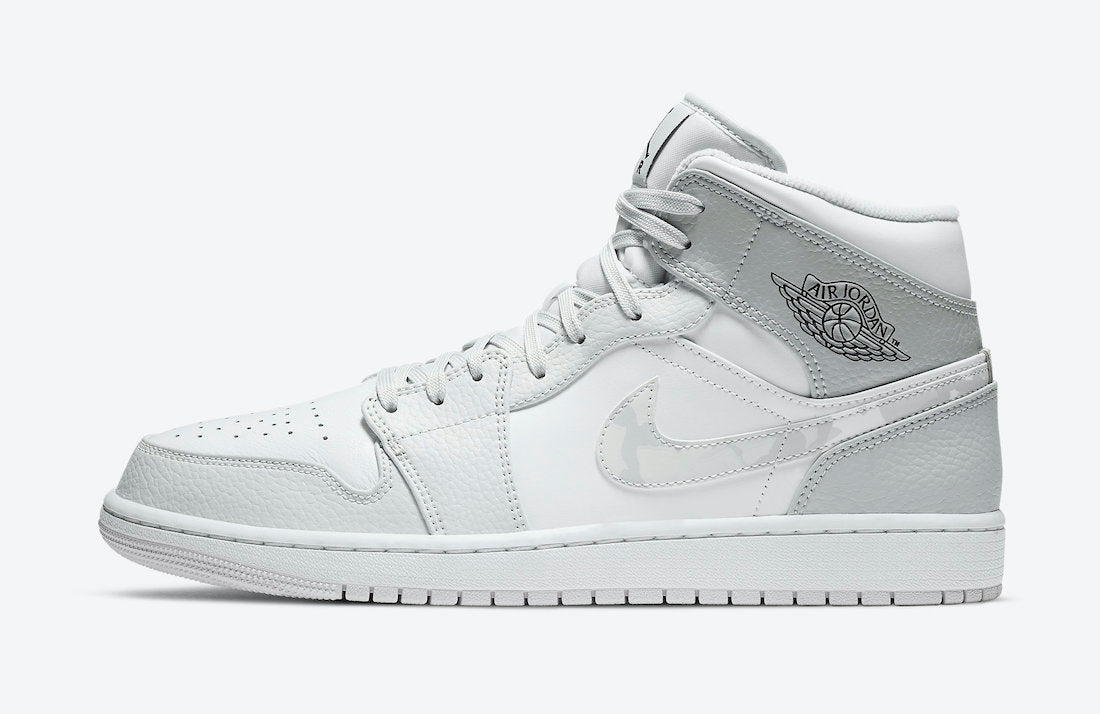 Jordan 1 Mid White Camo Sneakers - Retro Runner | New Arrival