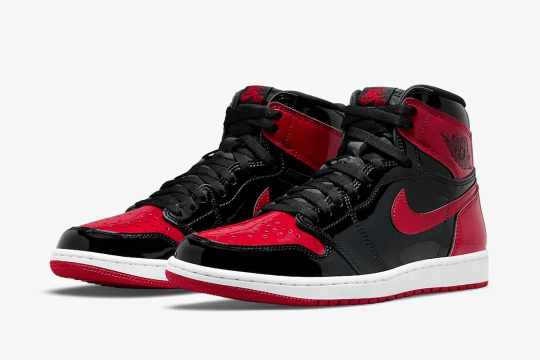 Jordan 1 Retro High OG Patent Bred Sneakers - Heritage Edition