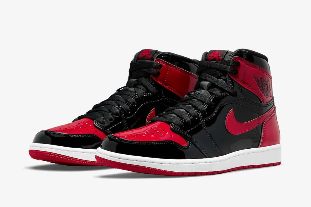 Jordan 1 Retro High OG Patent Bred Sneakers - Performance Runner