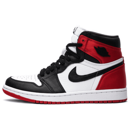 Jordan 1 Retro High Satin Black Toe Sneakers - Hype Release