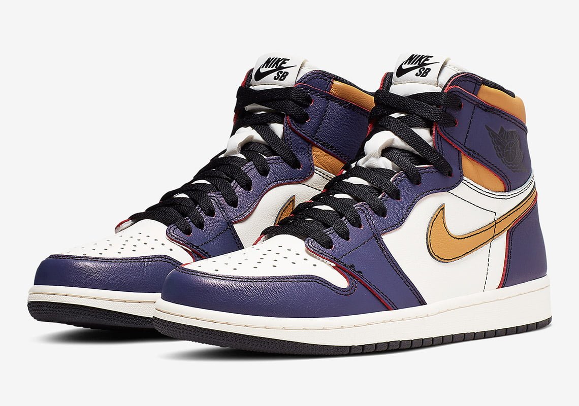 Jordan 1 Retro High SB LA To Chicago Sneakers - Limited Edition