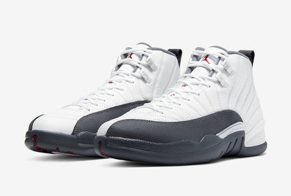 Jordan 12 Retro White Dark Grey Sneakers - Basketball Legend