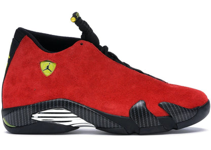 Jordan 14 Ferari Red Sneakers - Vintage Inspired | Street Style