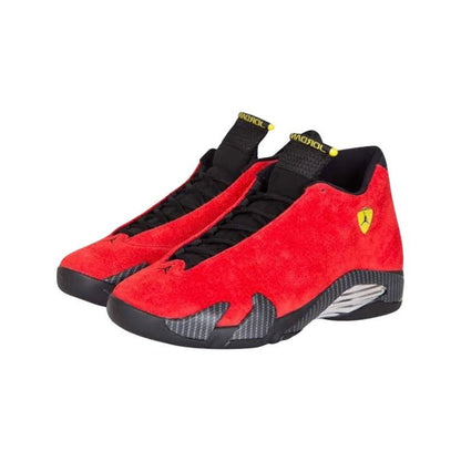 Jordan 14 Ferari Red Sneakers - Vintage Inspired | Street Style