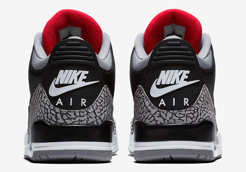 Jordan 3 Retro Black Cement Sneakers - Court Icon | Designer Kicks