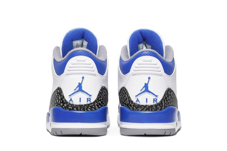 Jordan 3 Retro Racer Blue Sneakers - Cushioned Stride | Fan Favorite