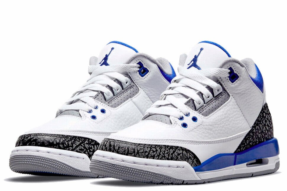 Jordan 3 Retro Racer Blue CT8532 Sneakers - Hall of Fame