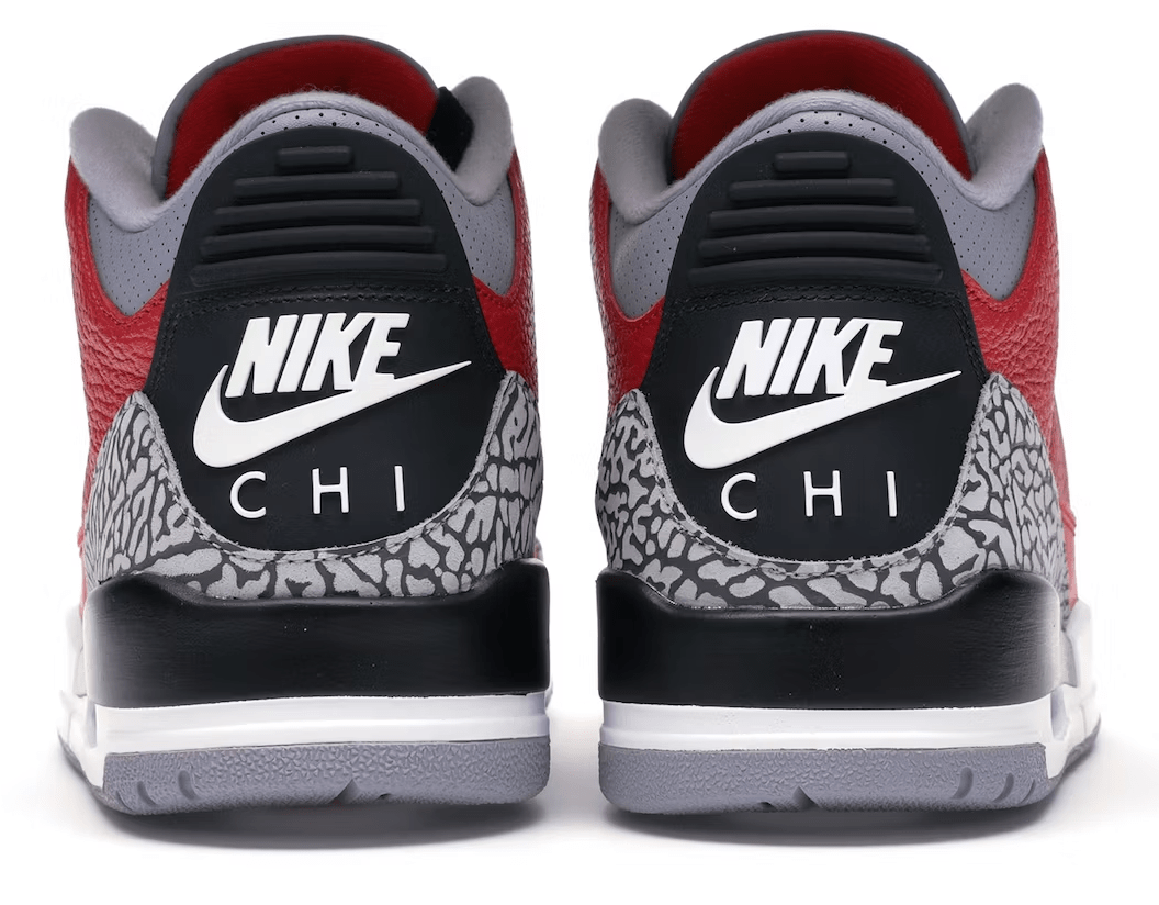 Jordan 3 Retro Red Cement Sneakers - Collector's Edition