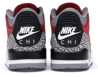 Jordan 3 Retro Red Cement Sneakers - Collector's Edition