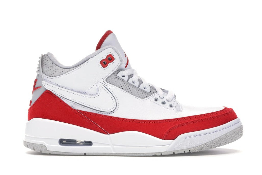 Jordan 3 Retro Tinker White University Red Sneakers - Archive Edition