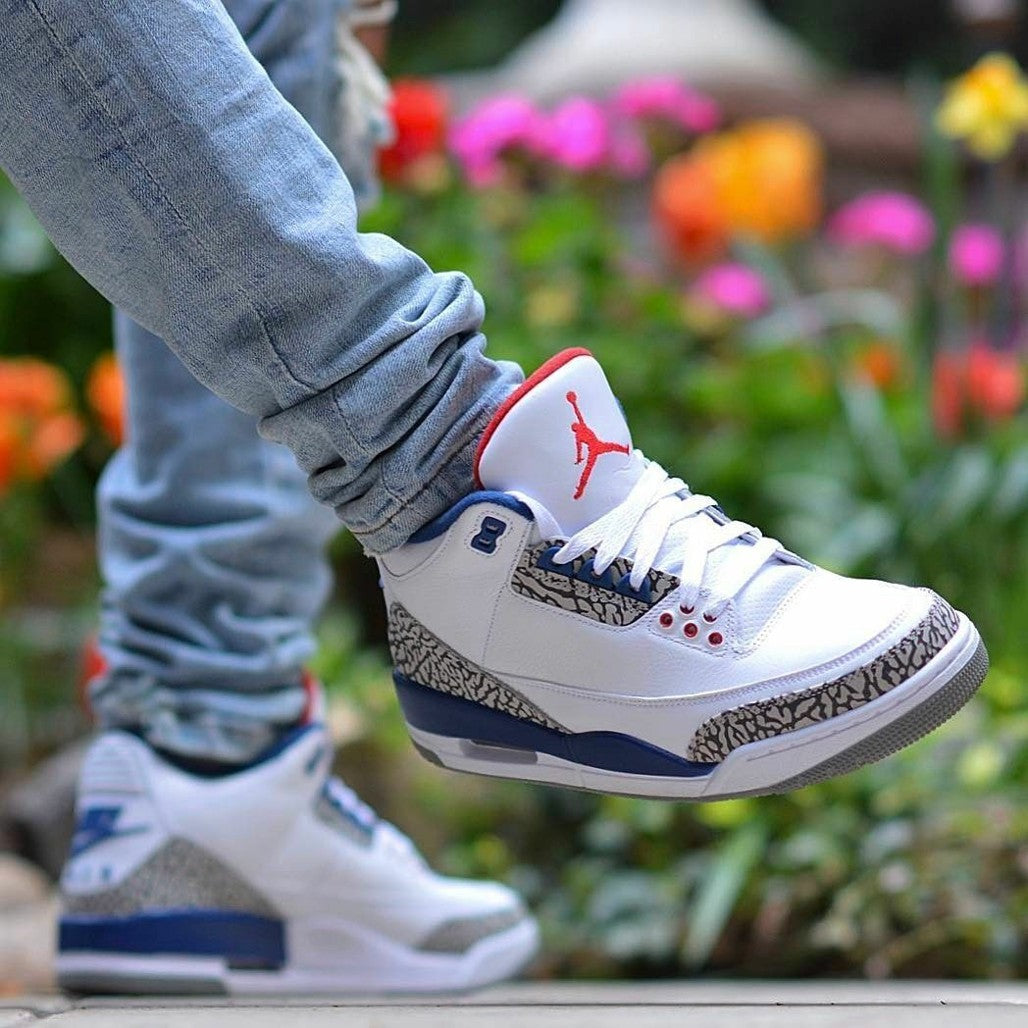 Jordan 3 Retro True Blue Sneakers - Basketball Legend | Street Style