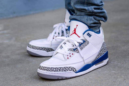 Jordan 3 Retro True Blue Sneakers - Basketball Legend | Street Style