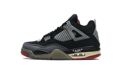 Jordan 4 Bred CV9388 Sneakers - Vintage Inspired | Street Style