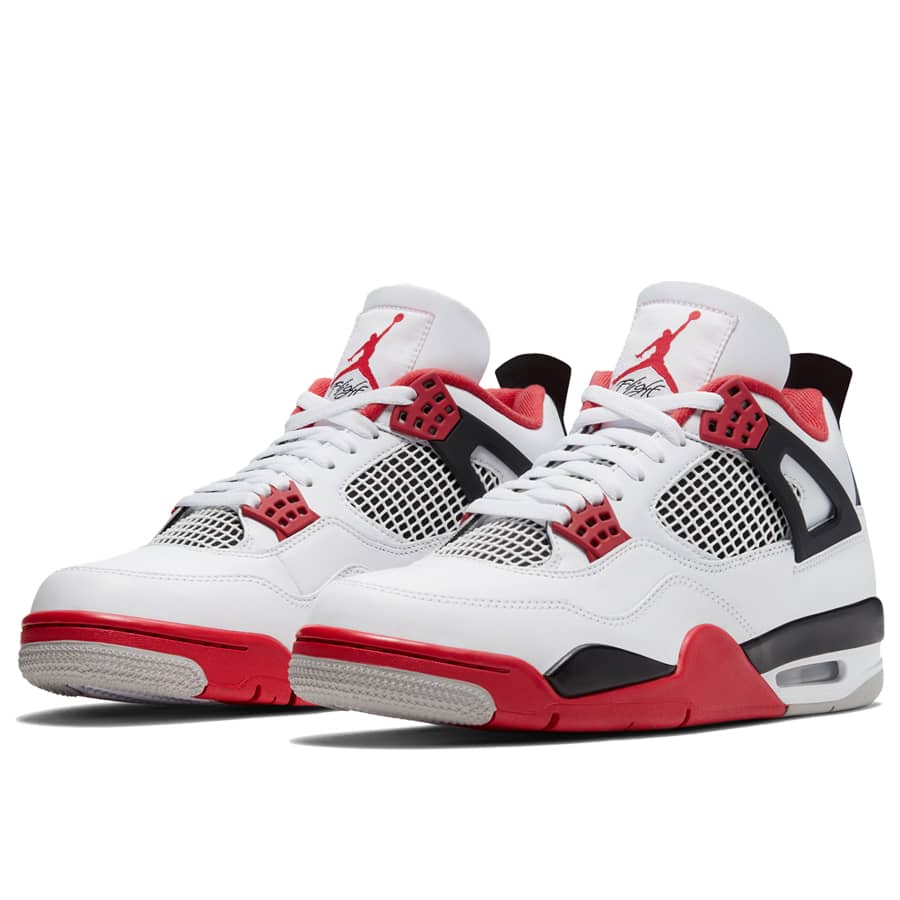 Jordan 4 Fire Red 2020 Sneakers - Vintage Inspired | Colorway of the Year