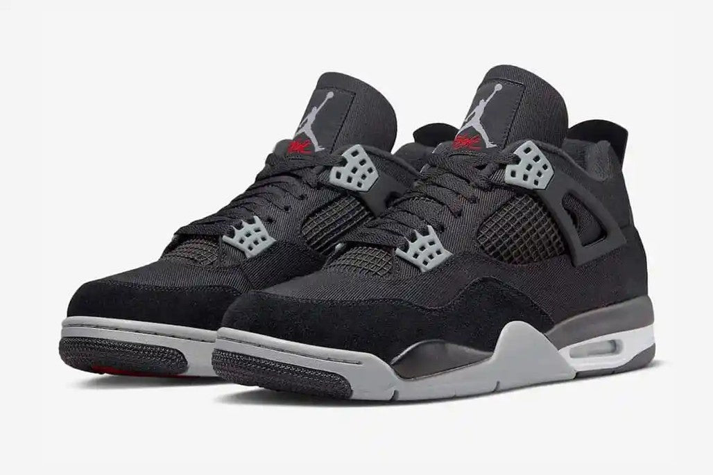 Jordan 4 Retro Black Canvas Sneakers - Elite Edition | Fresh Heat