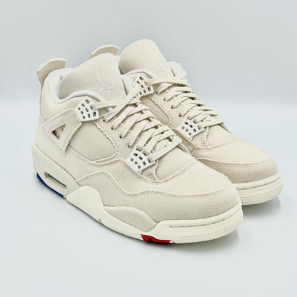 Jordan 4 Retro Blank Canvas Sneakers - Collector's Edition