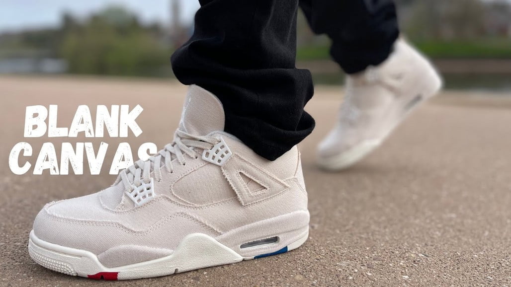 Jordan 4 Retro Blank Canvas Sneakers - Court Classic | Premium Footwear