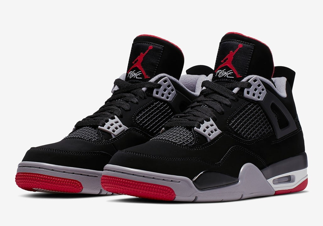 Jordan 4 Retro Bred Sneakers - Authentic | Hype Sneaker