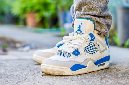 Jordan 4 Retro Golf Military Blue Sneakers - Court Classic