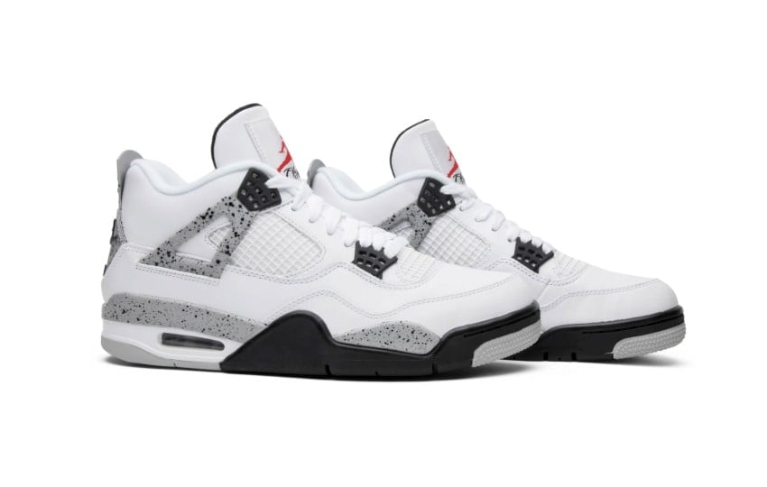 Jordan 4 Retro Golf White Cement Sneakers - Signature Series