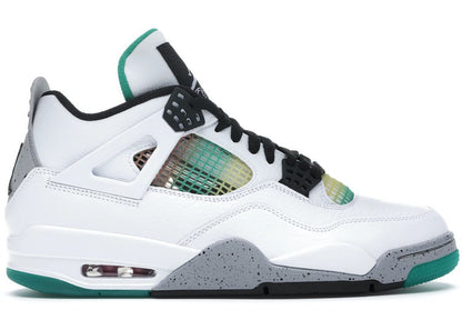 Jordan 4 Retro Lucid Green Rasta Sneakers - Vintage Inspired