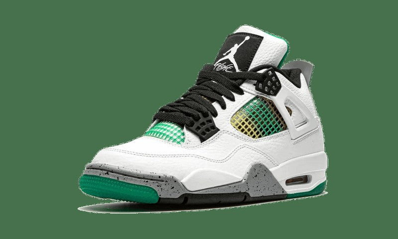Jordan 4 Retro Lucid Green Rasta Sneakers - Vintage Inspired