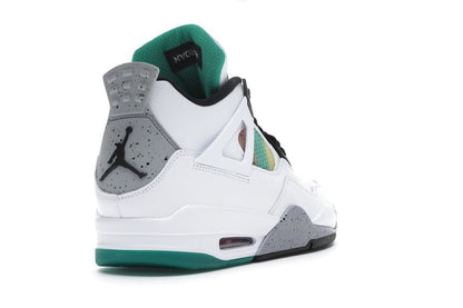 Jordan 4 Retro Lucid Green Rasta Sneakers - Vintage Inspired