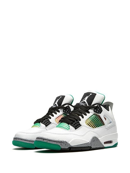 Jordan 4 Retro Lucid Green Rasta Sneakers - Signature Series