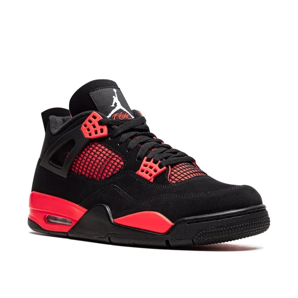 Jordan 4 Retro Red Thunder Sneakers - Streetwear Essential