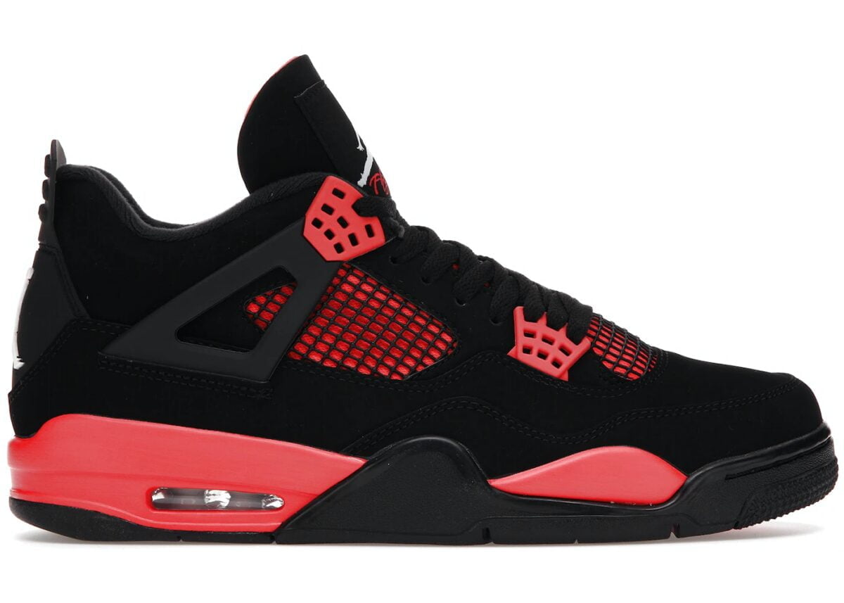 Jordan 4 Retro Red Thunder Sneakers - Streetwear Essential
