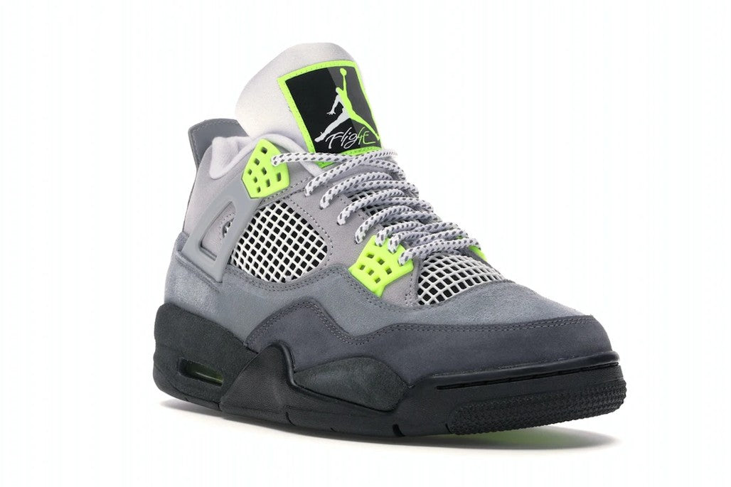 Jordan 4 Retro SE 95 Neon Sneakers - Cushioned Stride | Hype Sneaker