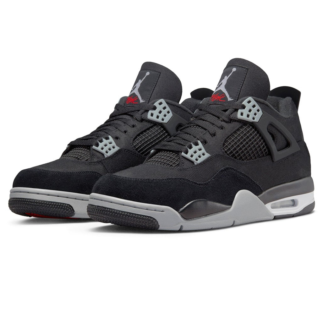 Jordan 4 Retro SE Black Canvas Sneakers - Basketball Legend