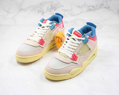 Jordan 4 Retro Union Guava Ice Sneakers - Collaboration Release