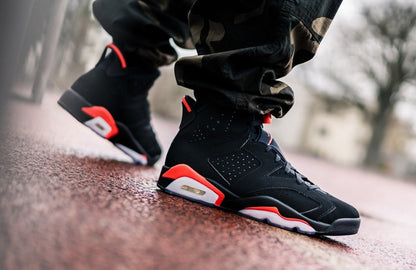 Jordan 6 Retro Black Infrared Sneakers - Modern Classic