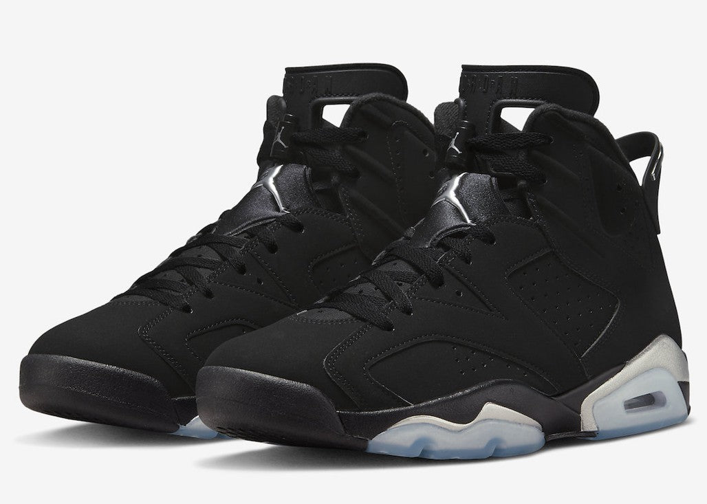 Jordan 6 Retro Chrome Metallic Silver Sneakers - Cushioned Stride
