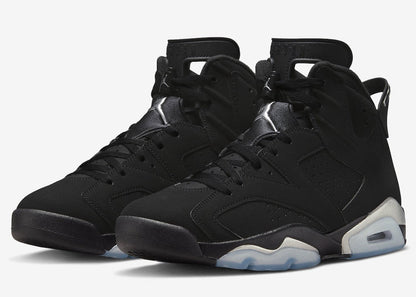 Jordan 6 Retro Chrome Metallic Silver Sneakers - Cushioned Stride