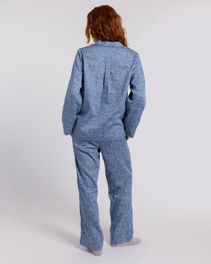Organic Cotton Blue Pyjama Set, Sky Ramble