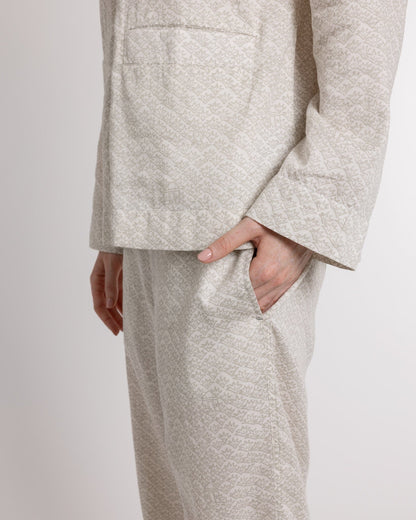 Organic Cotton Cream Pyjama Set, Ms Greenhouse