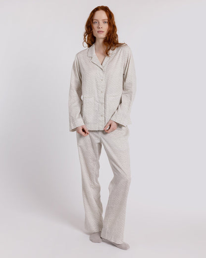 Organic Cotton Cream Pyjama Set, Ms Greenhouse