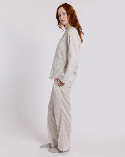 Organic Cotton Cream Pyjama Set, Ms Greenhouse