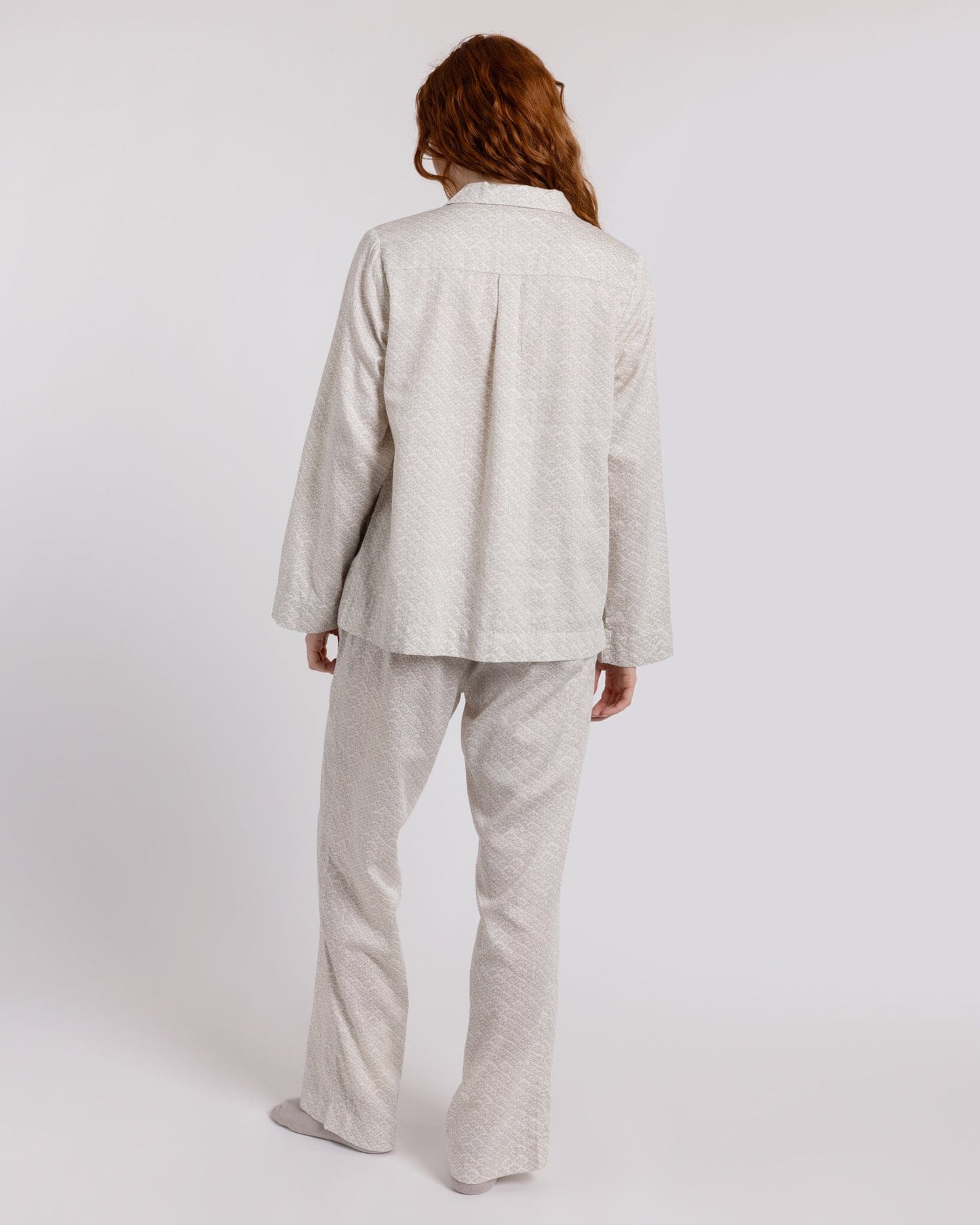 Organic Cotton Cream Pyjama Set, Ms Greenhouse