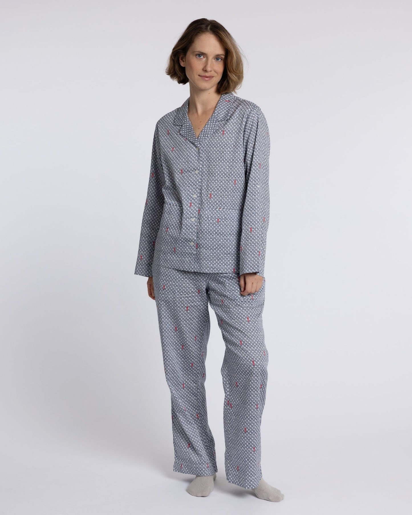 Organic Cotton Grey Pyjama Set, Port in a Storm