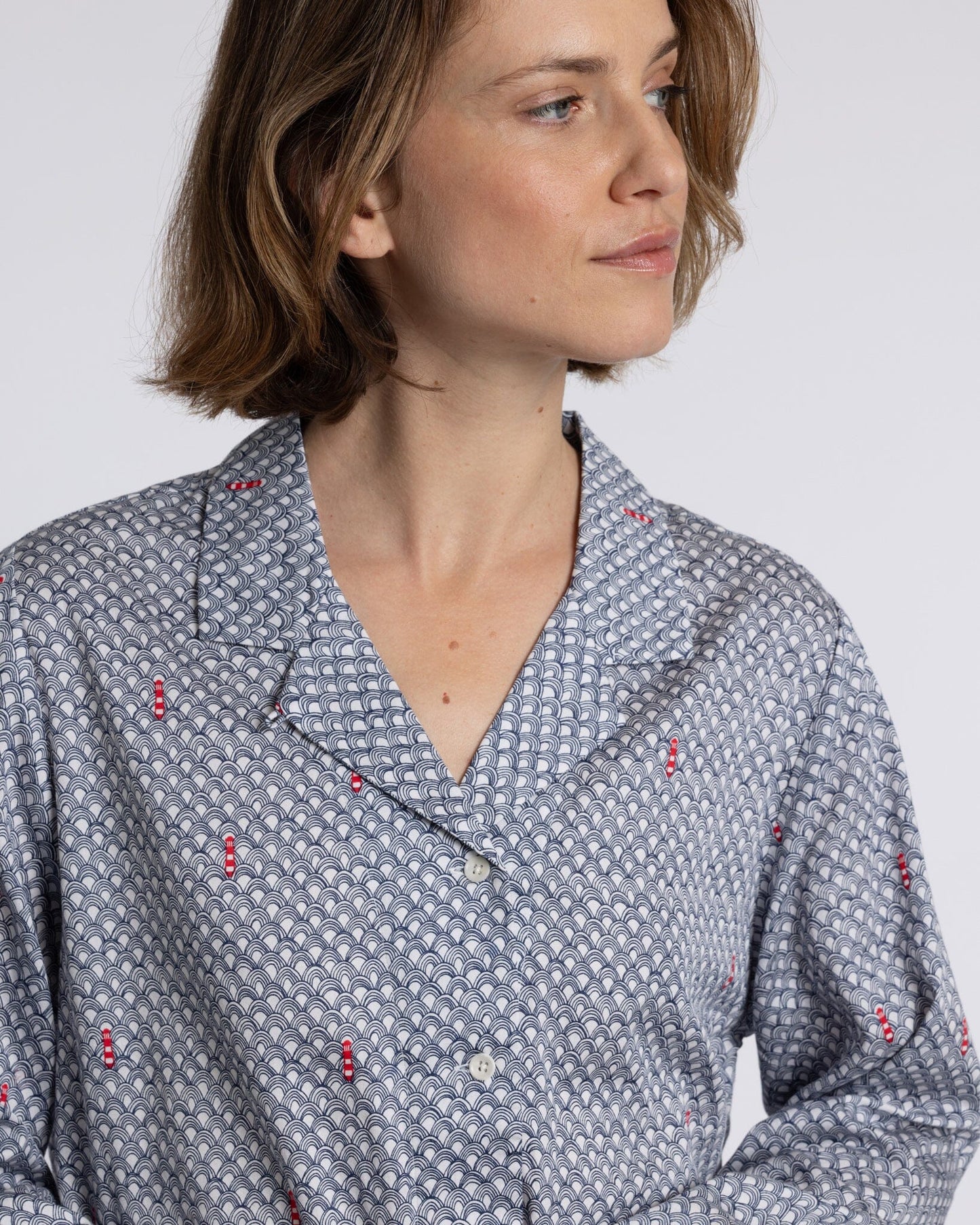 Organic Cotton Grey Pyjama Set, Port in a Storm