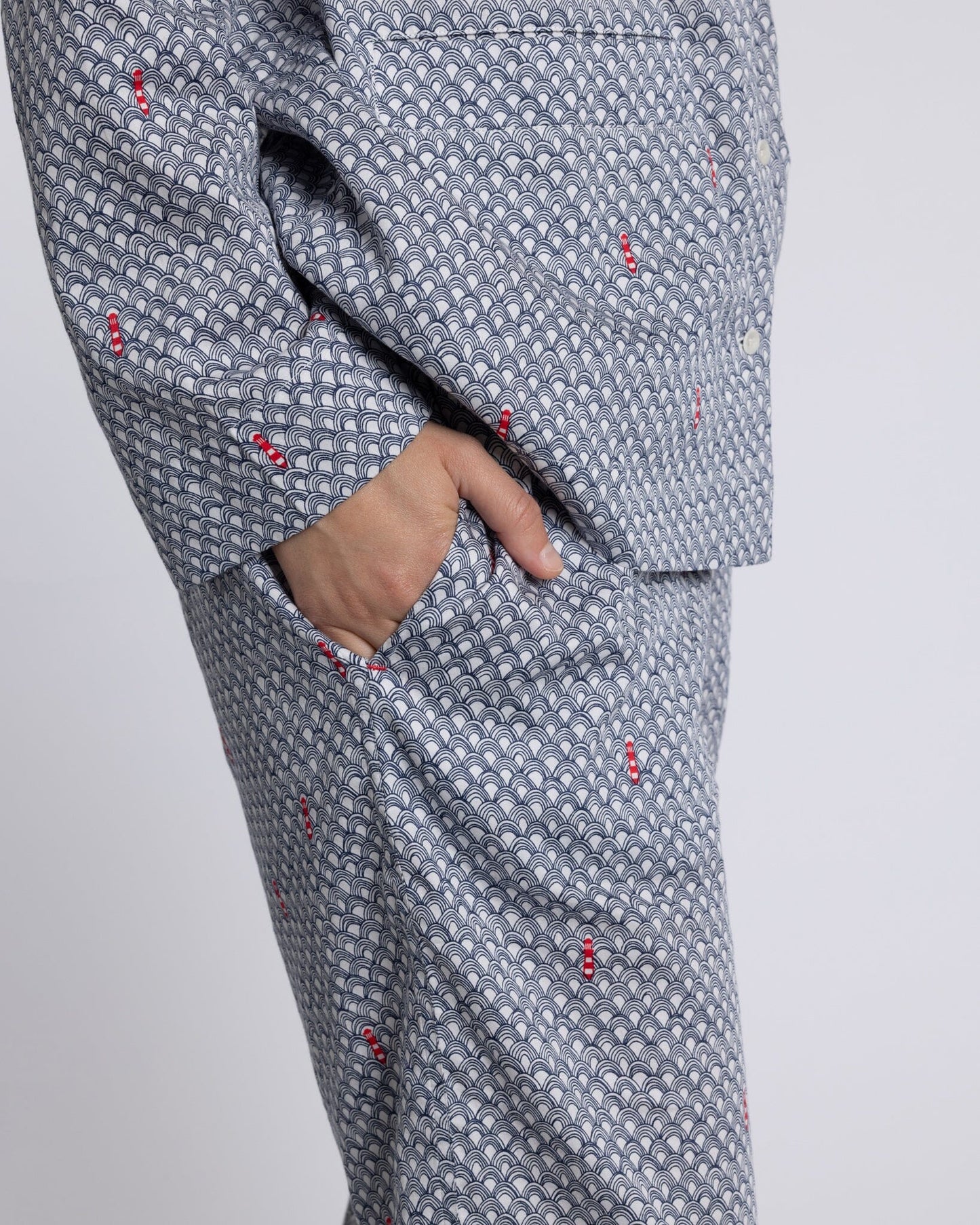 Organic Cotton Grey Pyjama Set, Port in a Storm