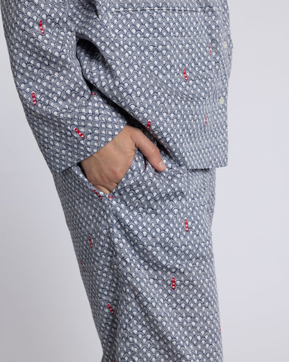 Organic Cotton Grey Pyjama Set, Port in a Storm