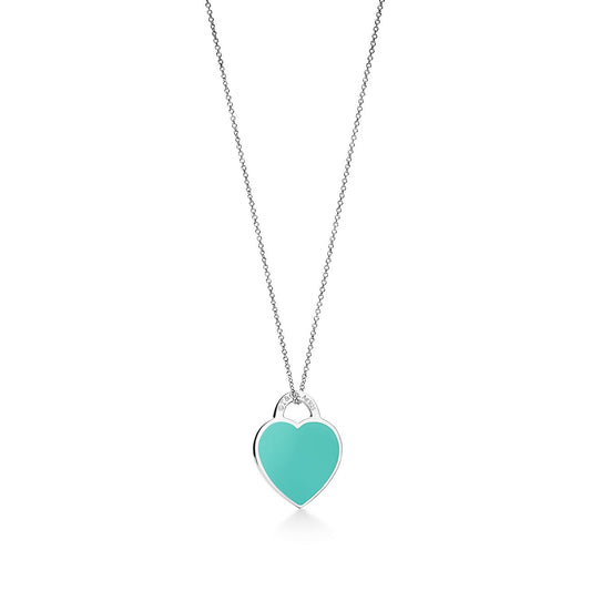 SMALL HEART TAG PENDANT STERLING SILVER