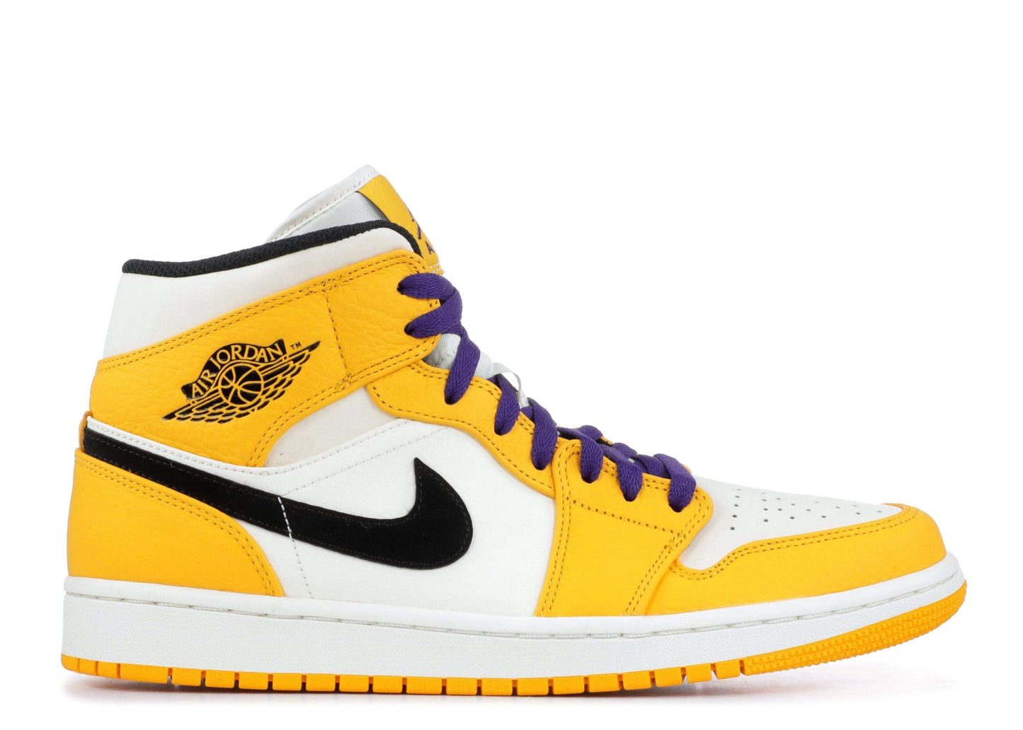 Air Jordan 1 Mid ‘Lakers’ Revered Footwear Sneakers - Limited Edition