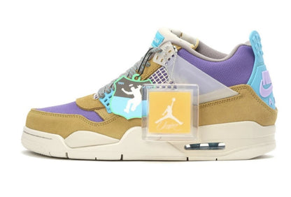 Union x Air Jordan 4 30th Anniversary Desert Moss Turquoise Blue...
