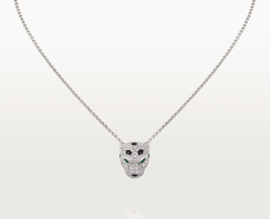 Panthère de Cartier Pendant White Gold Necklace