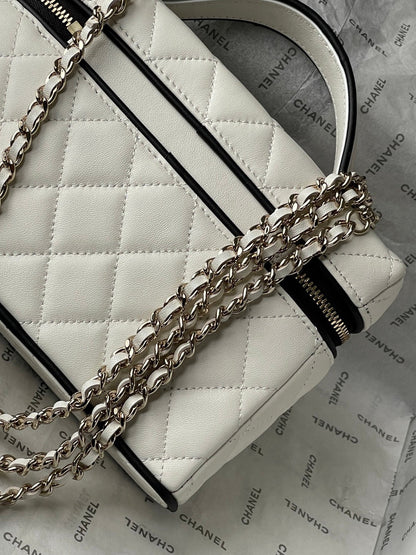 Chanel 2026 Panda Hidden Edition Small Box Bag 19.5cm Lambskin
